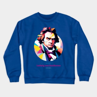 Beethoven in WPAP Crewneck Sweatshirt